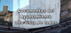 Documentos del Ayuntamiento a la vista de todos