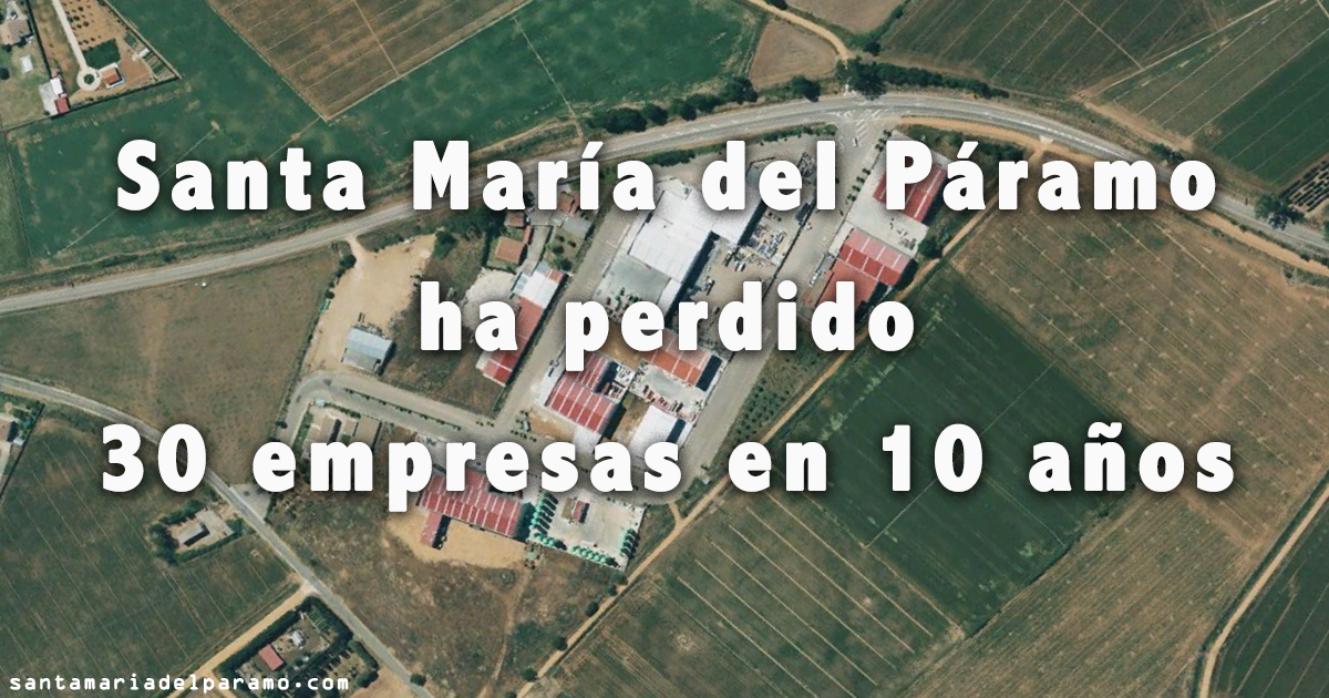 Santa María del Páramo ha perdido 30 empresas en 10 años