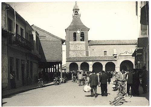 Plaza Mayor en 1961. Palmira Cabello Mayo