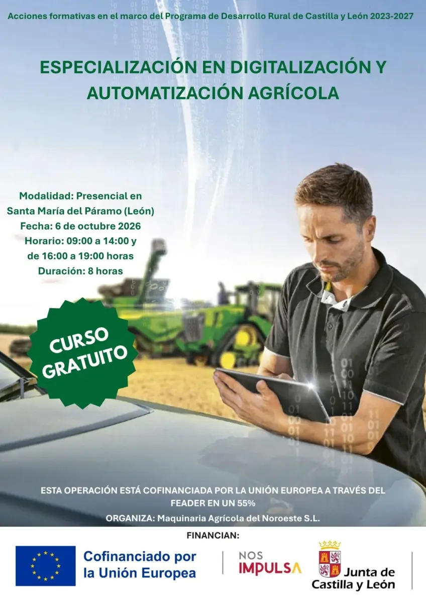 Curso de Especialización en Digitalización y Automatización Agrícola
