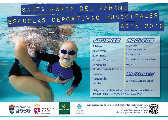 Cartel Escuelas Deportivas Municipales 2015-2016 red