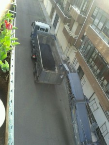 Obras en la calle Palomares