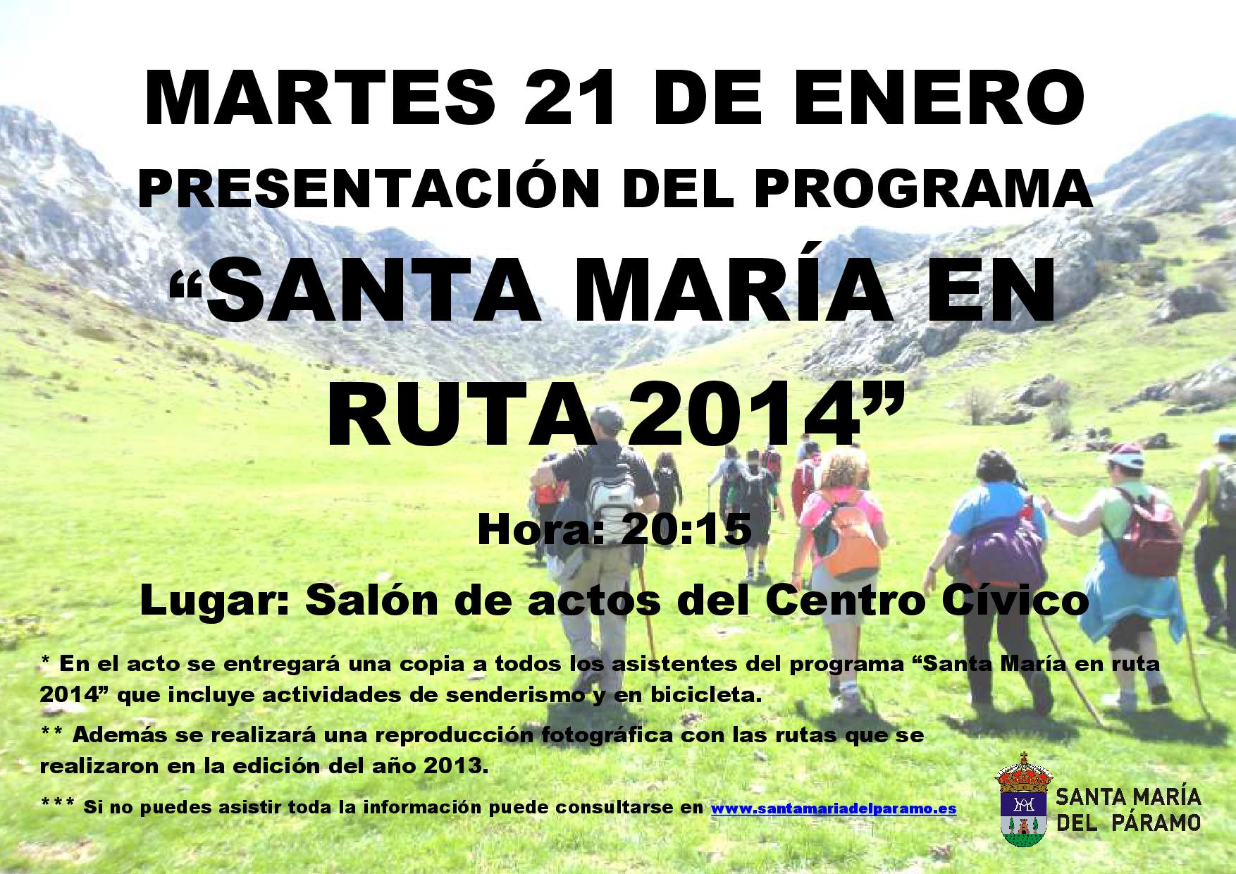 presentacin santa mara en ruta 2014